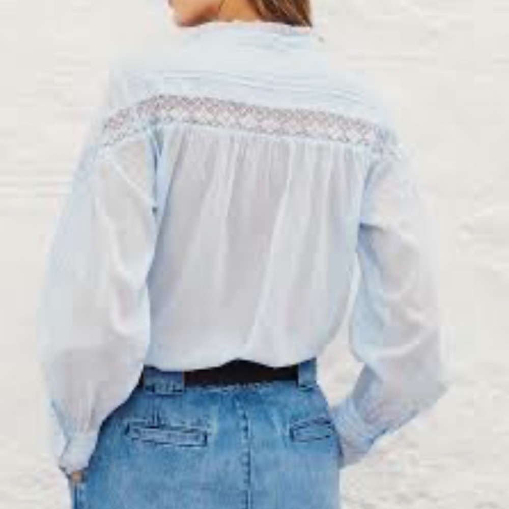 ba&sh Irene Buttoned Lace Shirt - Picture 2 of 16